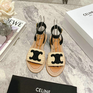 セリーヌ CELINE 26-CEJ24003K 2024年最新入荷 リンピア サンダル フラットシューズ レディースシューズ カジュアルシューズ