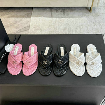 商品名称：シャネル CHANEL 26-CHJ24021B  2024年最新入荷 フリップフロップ フラットスリッパ レディースシューズ カジュアルミュール