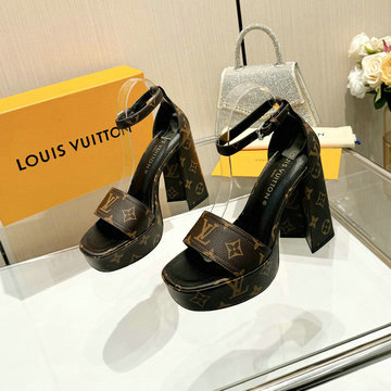 ルイヴィトン LOUISVUITTON 26-LVJ24010L 2024年最新入荷 シルエット ライン ハイヒールサンダル ウィメンズハイヒールシューズ レディースシューズ