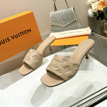 ルイヴィトン LOUISVUITTON 26-LVJ24011GX 2024年最新入荷 ネオリバイバル ライン ミュール ローヒールサンダル ピンヒールシューズ レディースシューズ