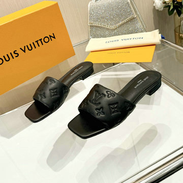 ルイヴィトン LOUISVUITTON 26-LVJ24011PK 2024年最新入荷 ネオリバイバル ライン ミュール フラットサンダル レディースシューズ