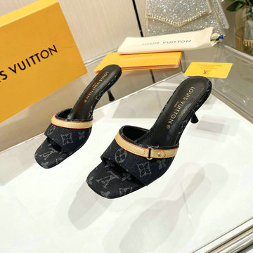 ルイヴィトン LOUISVUITTON 26-LVJ24012K 2024年最新入荷 ネオリバイバル ライン ミュール ローヒールサンダル ピンヒールシューズ レディースシューズ