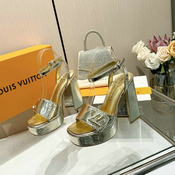 商品名称：ルイヴィトン LOUISVUITTON 26-LVJ24015SJ  2024年最新入荷 シェイクライン パンプス ハイヒールサンダル ブロックヒール レディースシューズ 靴