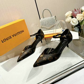 ルイヴィトン LOUISVUITTON 26-LVJ24016DL 2024年最新入荷 ウィメンズ パンプス ミドルヒールシューズ ピンヒールサンダル レディースシューズ