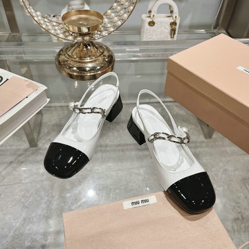 ミュウミュウ MIUMIU 26-MMJ24006QB 2024年最新入荷 ウィメンズ ローファー パンプス バレーシューズ ローヒールシューズ レディースシューズ 靴