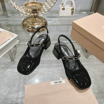 ミュウミュウ MIUMIU 26-MMJ24006QK 2024年最新入荷 ウィメンズ ローファー パンプス バレーシューズ ローヒールシューズ レディースシューズ 靴