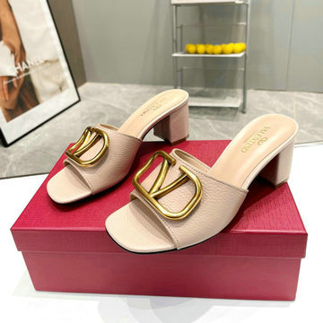 ヴァレンティノ Valentino 26-VTJ24031LL 2024年最新入荷 Vロゴ シグネチャー スライドサンダル サマーサンダル ミドルヒールミュール レディースシューズ