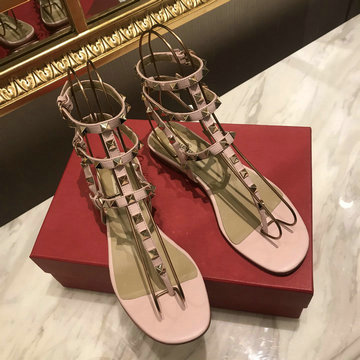 ヴァレンティノ Valentino 26-VTJ24032F  2024年最新入荷 ロックスタッズ スリングバック サンダル フラットシューズ サマーサンダル レディースシューズ
