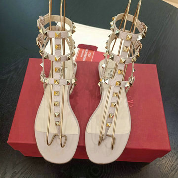 ヴァレンティノ Valentino 26-VTJ24032M 2024年最新入荷 ロックスタッズ スリングバック サンダル フラットシューズ サマーサンダル レディースシューズ