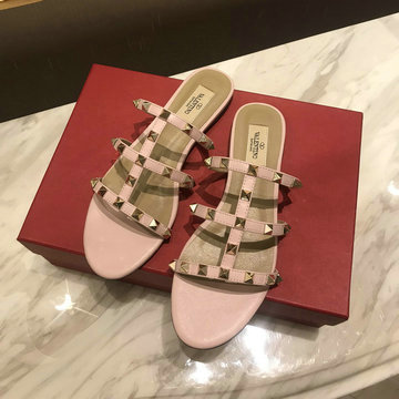 ヴァレンティノ Valentino 26-VTJ24033PJF 2024年最新入荷 ロックスタッズ スライドサンダル フラットミュール レディースシューズ 靴