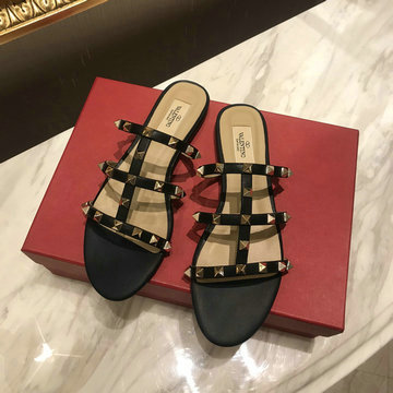 ヴァレンティノ Valentino 26-VTJ24033PJK  2024年最新入荷 ロックスタッズ スライドサンダル フラットミュール レディースシューズ 靴