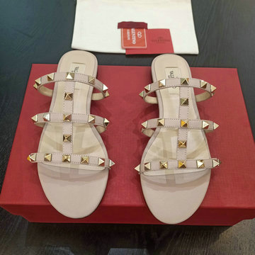 ヴァレンティノ Valentino 26-VTJ24033PJL 2024年最新入荷 ロックスタッズ スライドサンダル フラットミュール レディースシューズ 靴