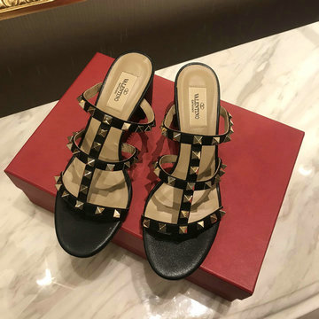 ヴァレンティノ Valentino 26-VTJ24033ZJK 2024年最新入荷 ロックスタッズ スライドサンダル ミドルミュール レディースシューズ 靴