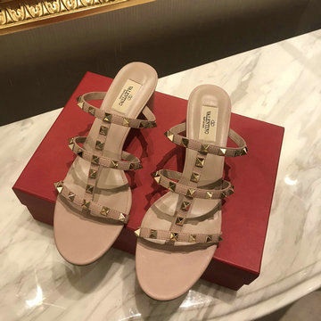 ヴァレンティノ Valentino 26-VTJ24033ZJL 2024年最新入荷 ロックスタッズ スライドサンダル ミドルミュール レディースシューズ 靴