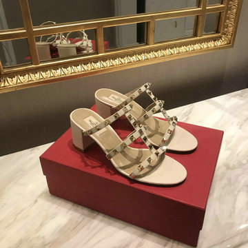 ヴァレンティノ Valentino 26-VTJ24033ZJX 2024年最新入荷 ロックスタッズ スライドサンダル ミドルミュール レディースシューズ 靴