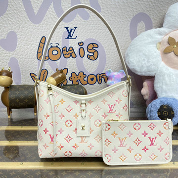 ルイヴィトン LOUISVUITTON 057-M24652 2024年最新入荷 キャリーオール ジップ NM PM ホーボーバッグ ハンドバッグ ポーチ付き トートバッグ