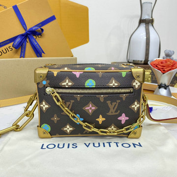 ルイヴィトン LOUISVUITTON 057-M25132K 2024年最新入荷 ミニ ソフトトランク 斜め掛け ショルダーバッグ クロスボディバッグ スクエアバッグ