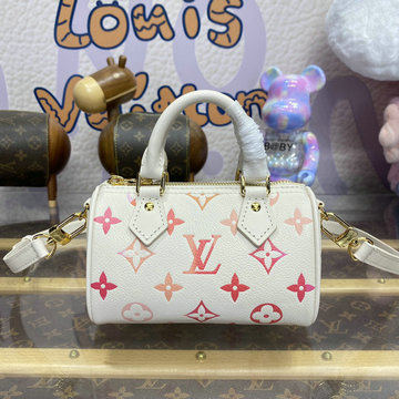 ルイヴィトン LOUISVUITTON 057-M83452 2024年最新入荷 ナノ スピーディ ボストンバッグ トートバッグ ショルダーバッグ レディースかばん