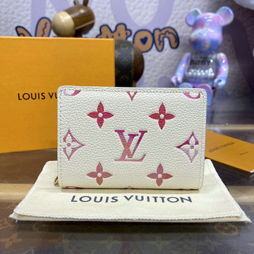 商品名称：ルイヴィトン LOUISVUITTON 057-M83481 2024年最新入荷 ポルトフォイユ クレア 二つ折り短財布 ショートウォレット 小銭入れ コインケース カードポケット