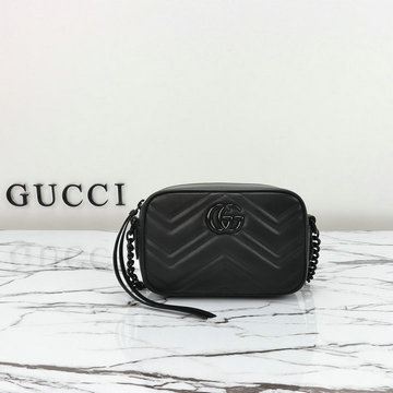 商品名称：グッチ GUCCI 057-GG448065QBK  2024年最新入荷 GGマーモント キルティング ミニバッグ 斜め掛け ショルダーバッグ カメラバッグ クロスボディバッグ
