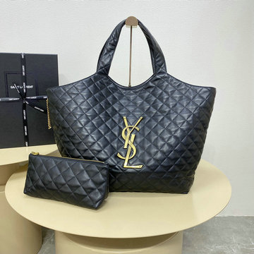 イヴサンローラン Saint laurent YSL 025-YSL698651BK　2022年最新入荷 トップハンドルバッグ トートバッグ ハンドバッグ ポーチ付き レディースかばん