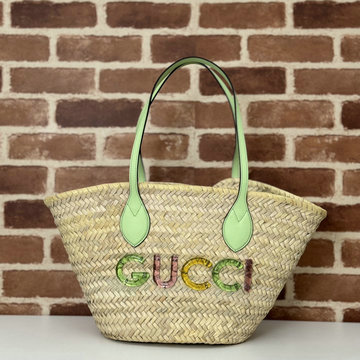 グッチ GUCCI 057-GG779524CGL 2024年最新作 GUCCI ロゴ スモール ストロー トートバッグ ハンドバッグ ホーボーバッグ レディースかばん
