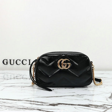 グッチ GUCCI 057-GG802448BK 2024年最新作 GGマーモント スモール 斜め掛け ショルダーバッグ クロスボディバッグ レディースかばん