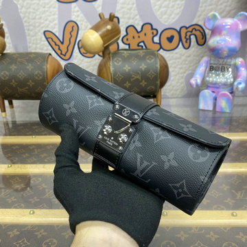 ルイヴィトン LOUISVUITTON 057-M10145K 2024年最新入荷 エテュイ ビジュー ジュエリーケース 収納ボックス モノグラムエクリプスキャンバス