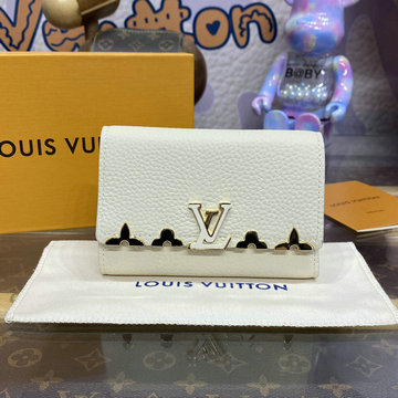 商品名称：ルイヴィトン LOUISVUITTON 057-M11363 2024年最新入荷 ポルトフォイユ カプシーヌ コンパクト 三つ折り短財布 ショートウォレット カード入れ