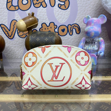 ルイヴィトン LOUISVUITTON 057-M11239  2024年最新入荷 ポシェット コスメティック PM 手持ちかばん クラッチポーチ 化粧かばん モノグラムタイル キャンバス