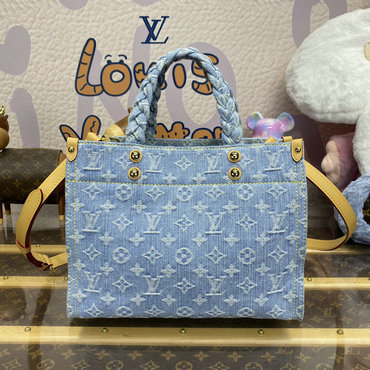 ルイヴィトン LOUISVUITTON 057-M24897 2024年最新入荷 レットゴー トートバッグ ハンドバッグ 2way ショルダーバッグ モノグラムデニム
