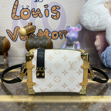 ルイヴィトン LOUISVUITTON 057-M46815B 2024年最新入荷 サイドトランク PM スクエアバッグ 斜め掛け ショルダーバッグ レディースかばん