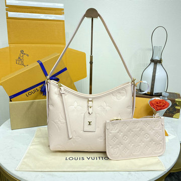 ルイヴィトン LOUISVUITTON 057-M47082 2024年最新入荷 キャリーオール ジップ NM PM ホーボーバッグ ハンドバッグ ポーチ付き トートバッグ