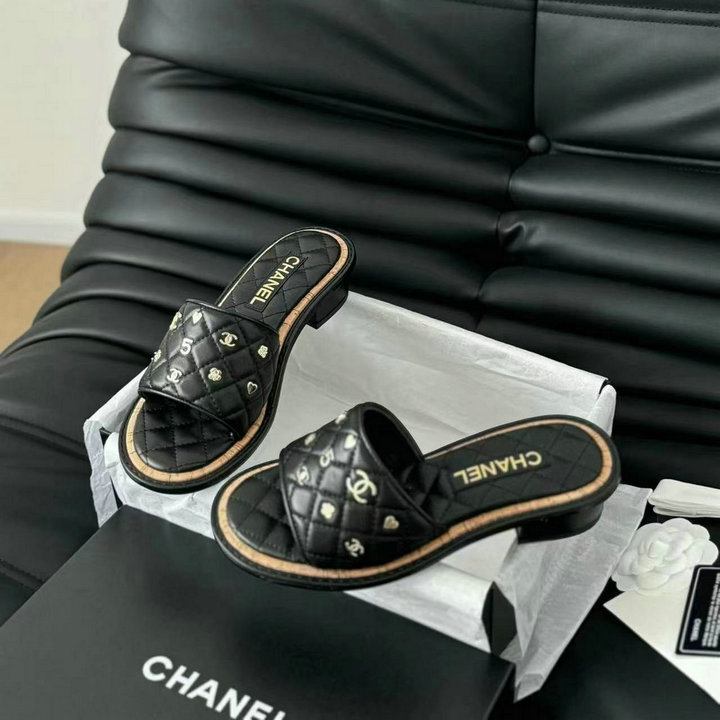 商品名称：シャネル CHANEL MS-CHJ24028  2024年最新入荷 フラットミュール レディースシューズ カジュアルサンダル スリッパ