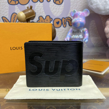 ルイヴィトン LOUISVUITTON 057-M67542K  2024年最新入荷 supreme シュプリーム 二つ折り短財布 ショートウォレット カード入れ 札入れ