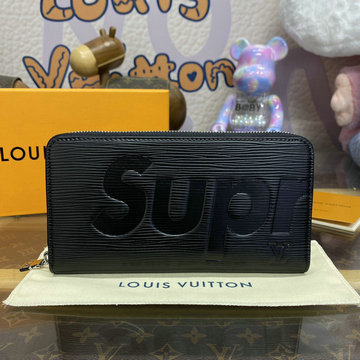 ルイヴィトン LOUISVUITTON 057-M67548K  2024年最新入荷 supreme シュプリーム ジッピーウォレット ファスナー長財布 ロングウォレット カード入れ