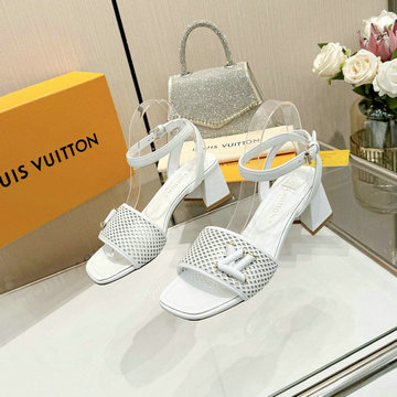 商品名称：ルイヴィトン LOUISVUITTON 26-LVJ24017PB 2024年最新入荷 シェイクライン パンプス ハイヒールサンダル ブロックヒール レディースシューズ 靴