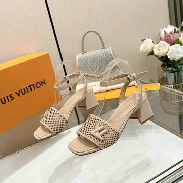 商品名称：ルイヴィトン LOUISVUITTON 26-LVJ24017PX 2024年最新入荷 シェイクライン パンプス ハイヒールサンダル ブロックヒール レディースシューズ 靴