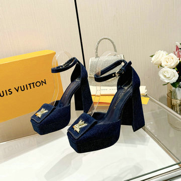 商品名称：ルイヴィトン LOUISVUITTON  26-LVJ24018NL 2024年最新入荷 パンプス ハイヒールサンダル ブロックヒール レディースシューズ 靴
