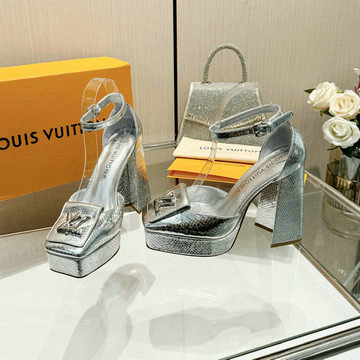 商品名称：ルイヴィトン LOUISVUITTON 26-LVJ24018SY  2024年最新入荷 パンプス ハイヒールサンダル ブロックヒール レディースシューズ 靴