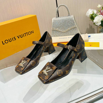 商品名称：ルイヴィトン LOUISVUITTON  26-LVJ24019LH 2024年最新入荷 パンプス ローヒールサンダル ブロックヒール レディースシューズ 靴