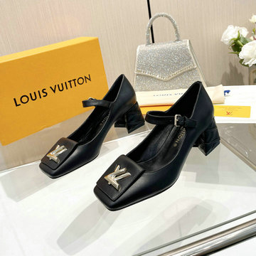 ルイヴィトン LOUISVUITTON  26-LVJ24019PK 2024年最新入荷 パンプス ローヒールサンダル ブロックヒール レディースシューズ 靴