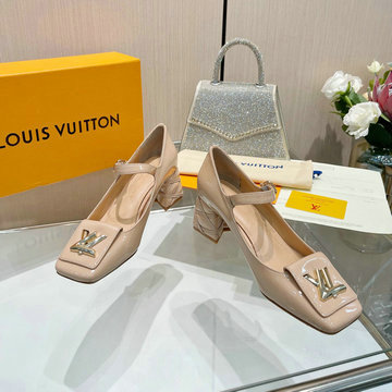 ルイヴィトン LOUISVUITTON 26-LVJ24019QX  2024年最新入荷 パンプス ローヒールサンダル ブロックヒール レディースシューズ 靴