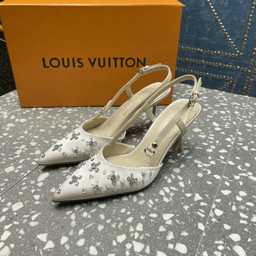 ルイヴィトン LOUISVUITTON 26-LVJ24023GB  2024年最新入荷 スリングパック ミドルヒールサンダル サマーサンダル ピンヒール ウィメンズ スライドサンダル
