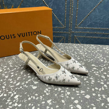 商品名称：ルイヴィトン LOUISVUITTON 26-LVJ24023ZB  2024年最新入荷 スリングパック ミドルヒールサンダル サマーサンダル ピンヒール ウィメンズ スライドサンダル