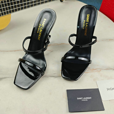 イヴサンローラン Saint laurent YSL 26-YSLJ24002K  2024年最新入荷 ハイヒールサンダル スライドサンダル レディースシューズ ハイヒールミュール