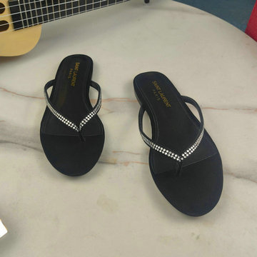 イヴサンローラン Saint laurent YSL 26-YSLJ240009Y 2024年最新入荷 ウィメンズ フリップフロップ フラットミュール スライドサンダル レディースシューズ