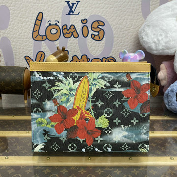 商品名称：ルイヴィトン LOUISVUITTON 057-M83465K  2024年最新入荷 ポシェット ヴォワヤージュ スープル ポーチ 手持ちかばん クラッチバッグ メンズかばん