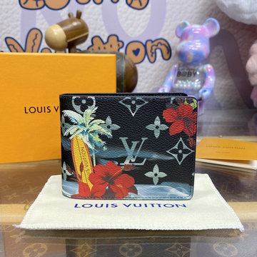 ルイヴィトン LOUISVUITTON 057-M83468 2024年最新入荷 ポルトフォイユ スレンダー 二つ折り短財布 ショートウォレット 札入れ カードポケット
