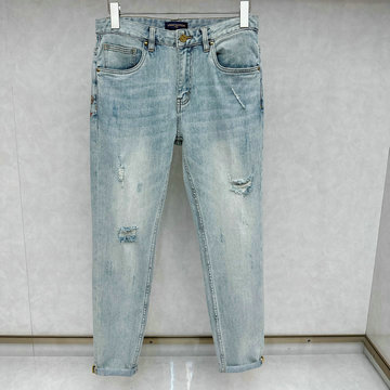 商品名称：ルイヴィトン LOUISVUITTON MS-KNLV24004  2024年最新入荷 新作 ジーパン ストレートフィット ポケットディテール ジーンズ デニムズボン